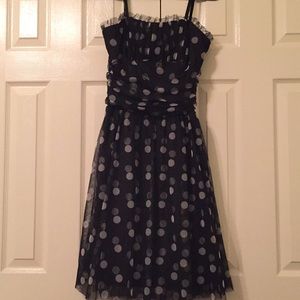 Size 10 Polka dot gathered tulle party dress